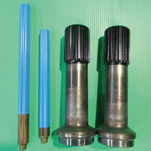 シャフト類の粉体塗装事例